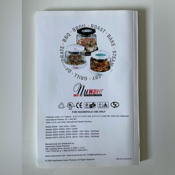 Nuwave Pro Digital Infrared Tabletop Oven Model 20344  White New - Picture 10 of 10